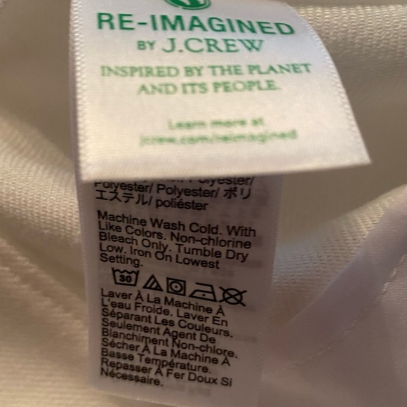 NWT J. Crew Pintuck White Suit Short in stretch linen blend 16 - Picture 8 of 9